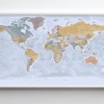 Carte Monde Antarctique - Angkor Image