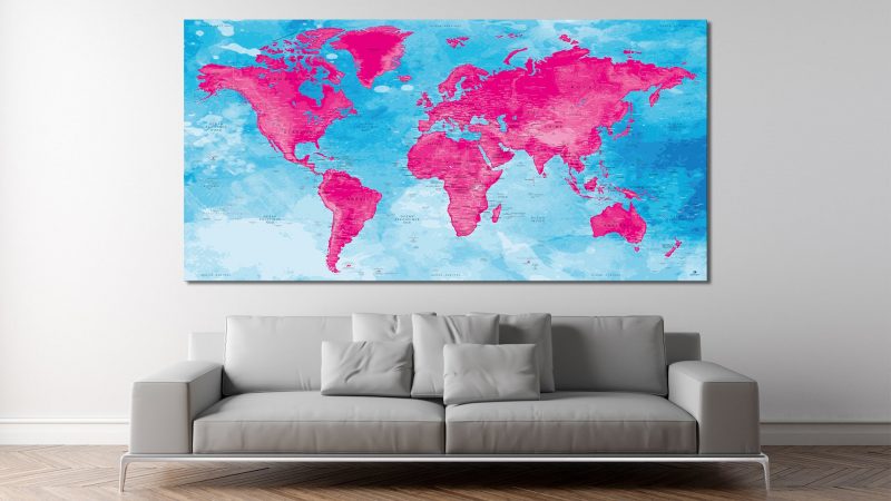 Carte du Monde Affiche