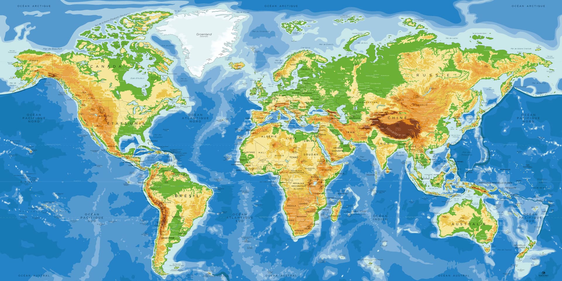 Carte Monde Complète Antarctique Agora