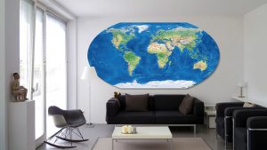Carte Monde Projection Winkel-Tripel