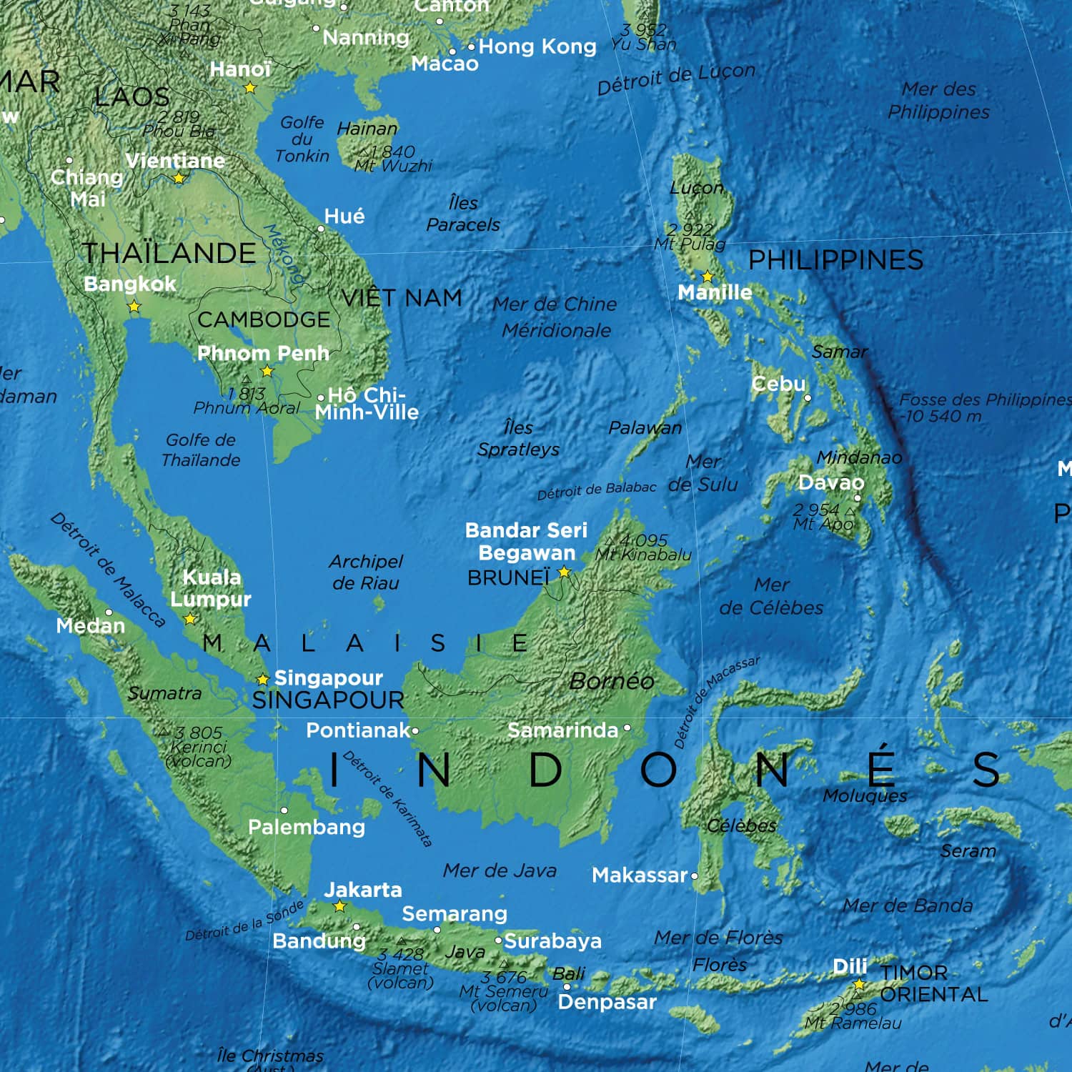 Carte du Monde Projection Winkel-Tripel
