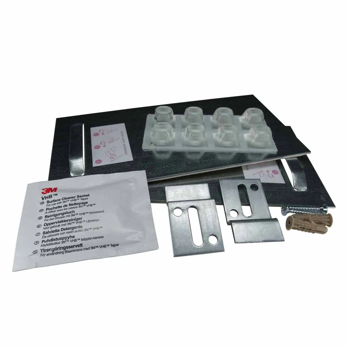 Pack Fixation adhésive + Supports muraux Pack Fixation adhésive + Supports muraux