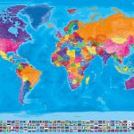 Carte Monde Antarctique Drapeaux - Manarola Image