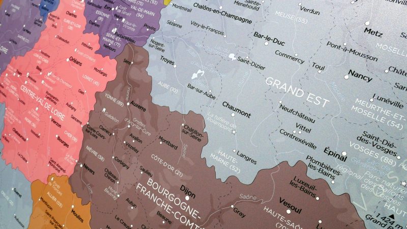 CARTE FRANCE - Plexiglas Transparent