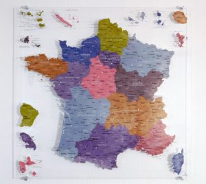 CARTE FRANCE - Plexiglas Transparent