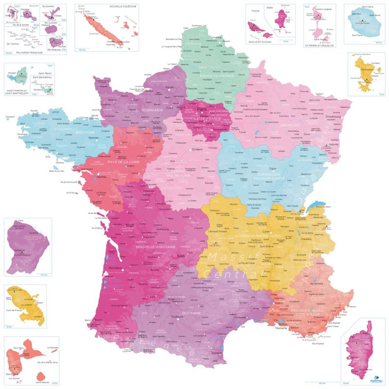CARTE-FRANCE-Santorin