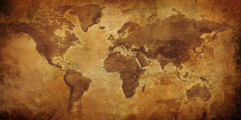 Carte Monde Ancienne
