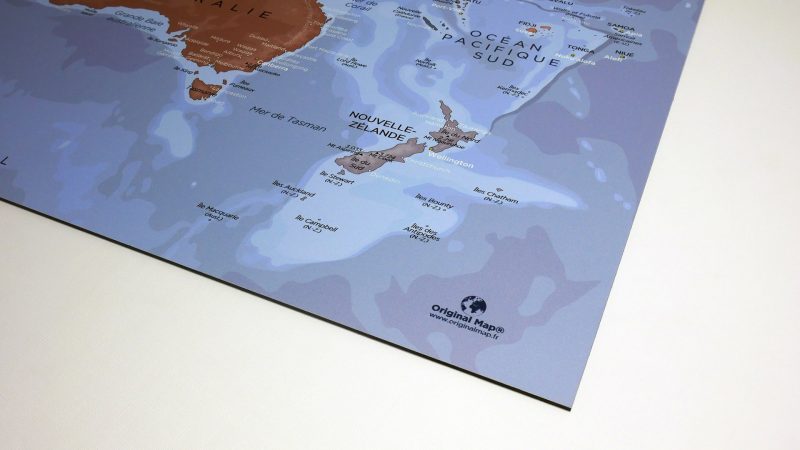 Carte du Monde - Dibond