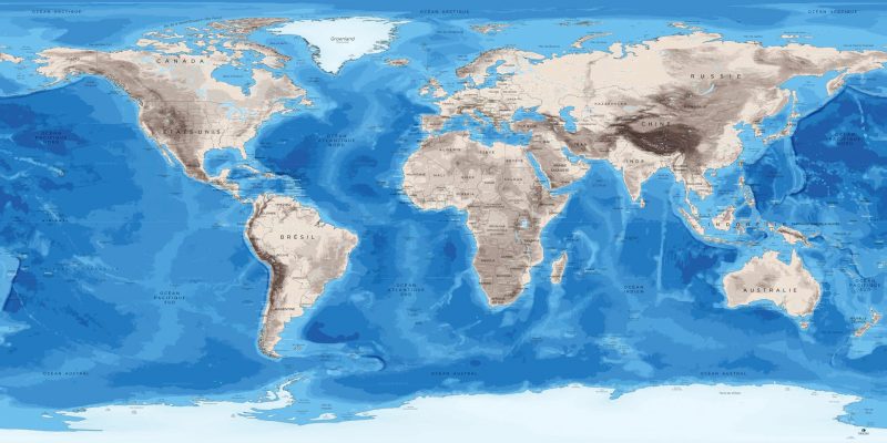 Mappemonde - Antarctique
