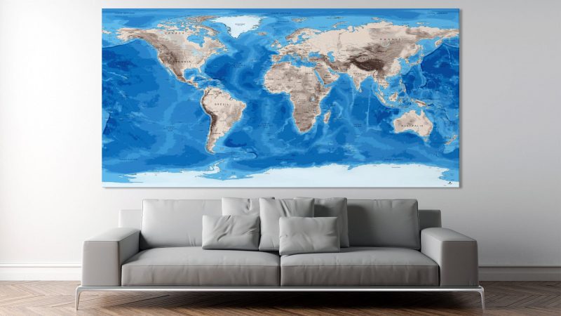 Mappemonde - Antarctique - Alaska