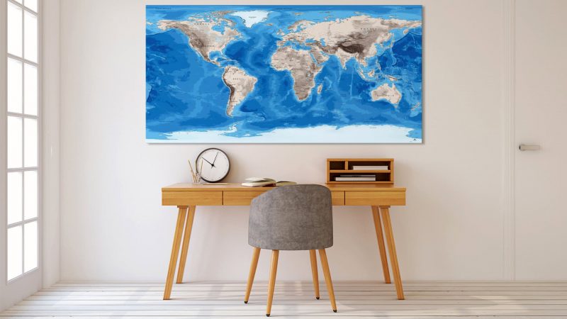 Mappemonde - Antarctique - Alaska
