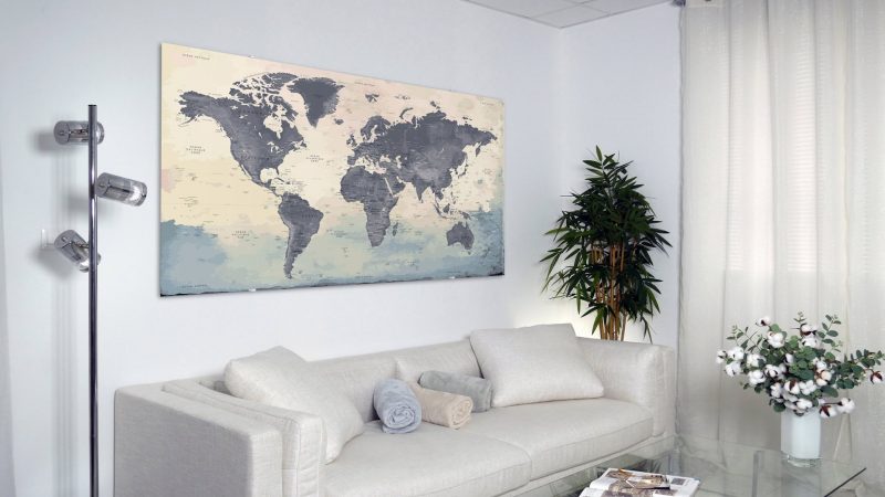 Mappemonde adhésive satinée effet 3D – Image 32