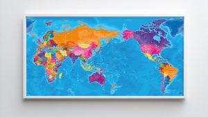 Carte Monde Centre Pacifique