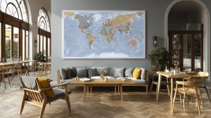 Carte Monde Magnifique - Projection Van der Grinten