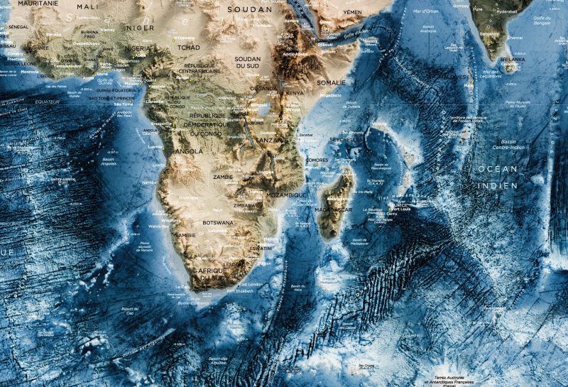 Carte Monde - Topographique