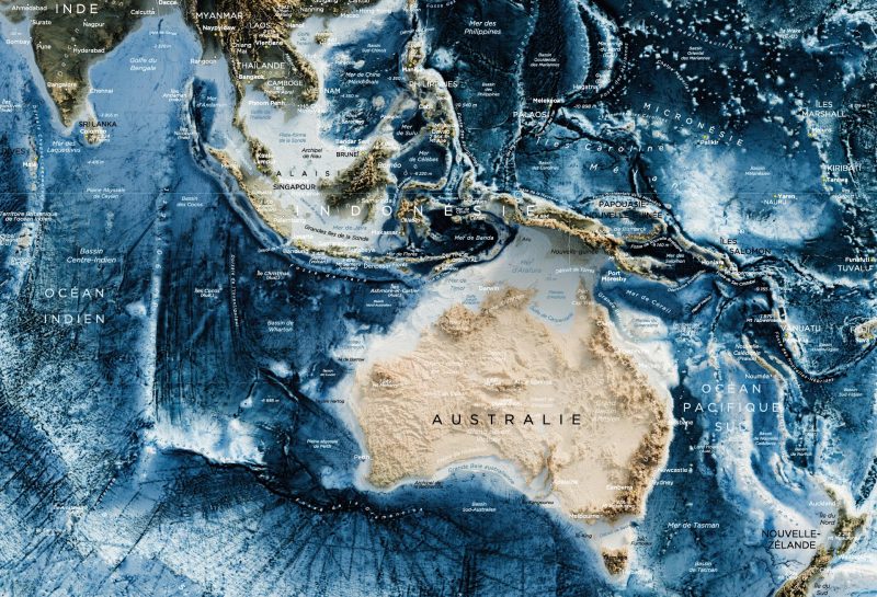 Carte Monde - Topographique