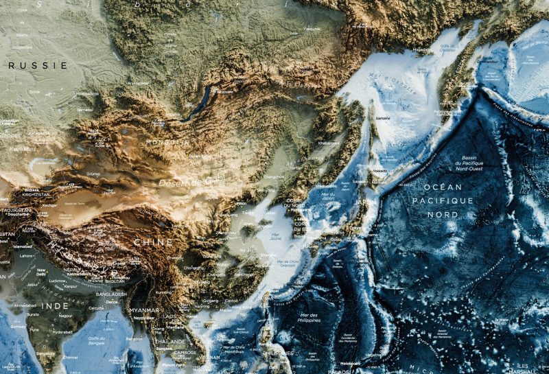 Carte Monde - Topographique