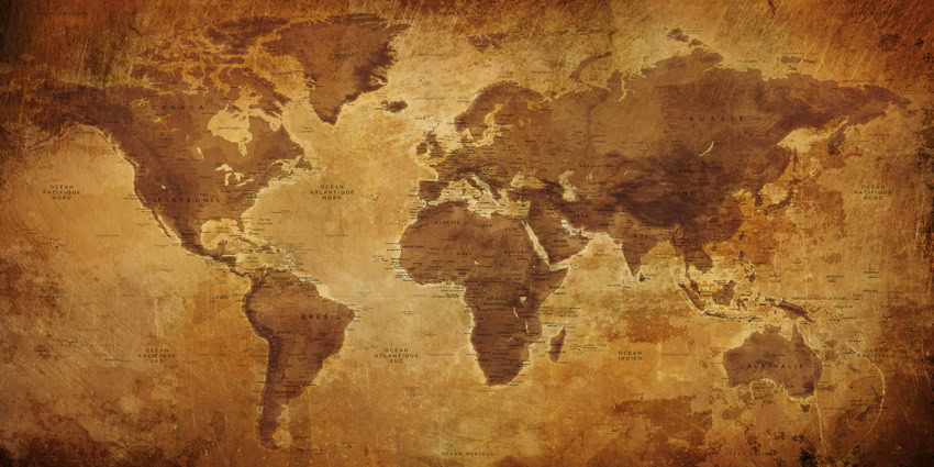 Carte monde Ancienne