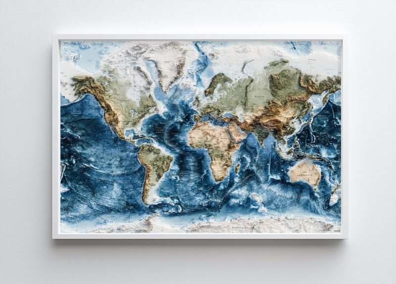 Carte Monde - Topographique