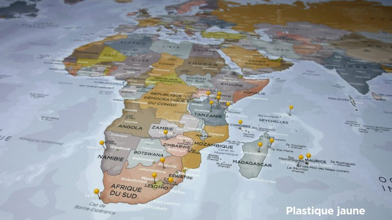 Punaises tête ronde - Plastique jaune