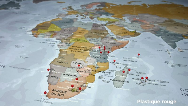 Punaises tête ronde - Plastique rouge