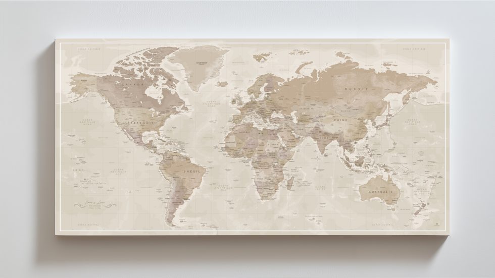 Carte Monde Personnalisée