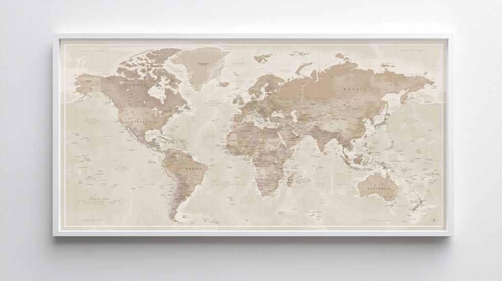 Carte Monde Personnalisée