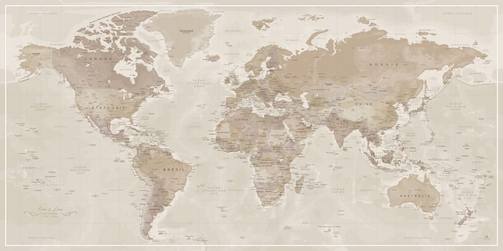 Carte Monde Personnalisée