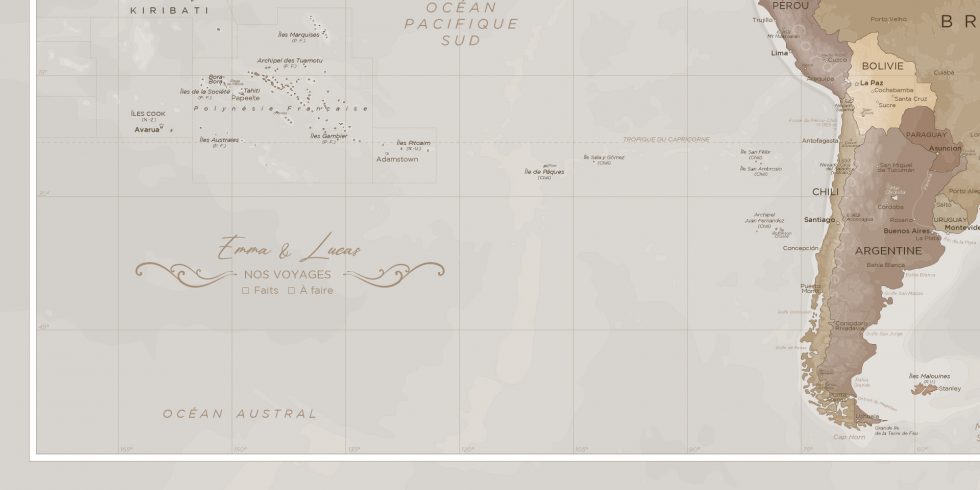 Mappemonde Personnalisée