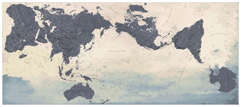 Projection AuthaGraph - Carte Hajime Narukawa - Achat