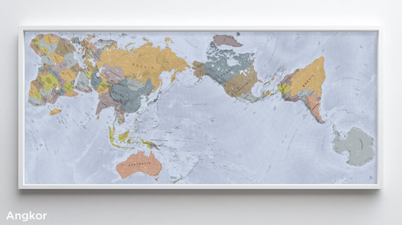 Projection AuthaGraph - Carte Hajime Narukawa - Achat