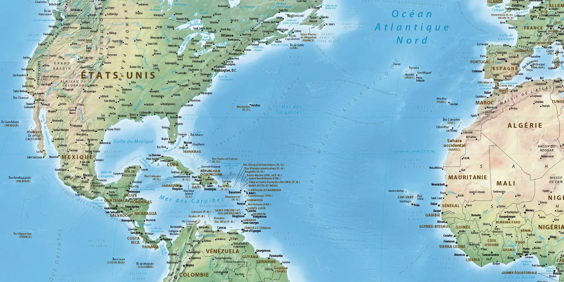 Mappemonde – Equal Earth – Physique et Politique