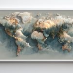 Carte Monde Artistique - Boréal Carte Monde Artistique - Boréal Image