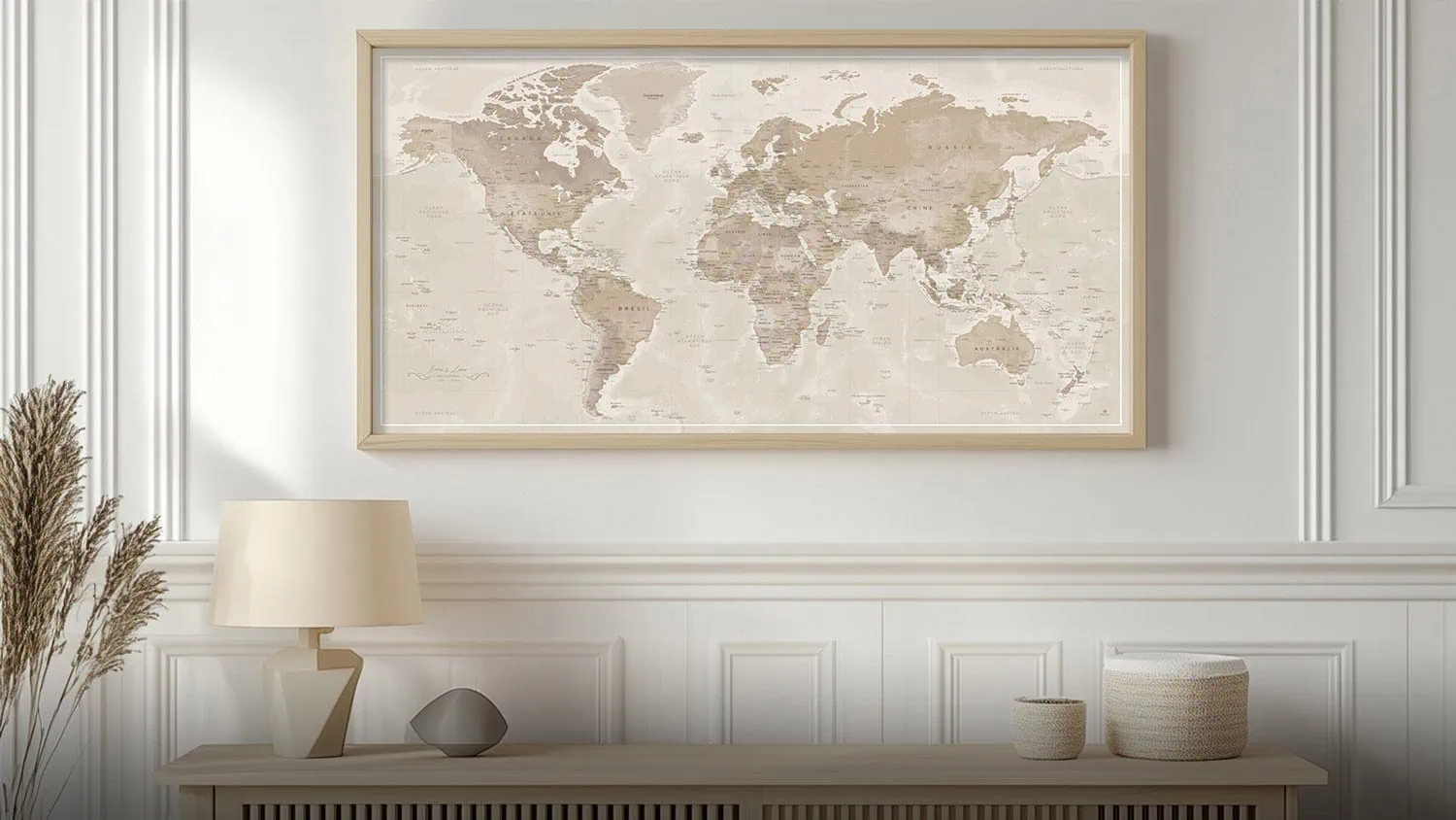 Carte Monde Personnalisée Mappemonde personnalisée voyage Abou Simbel – carte murale décorative