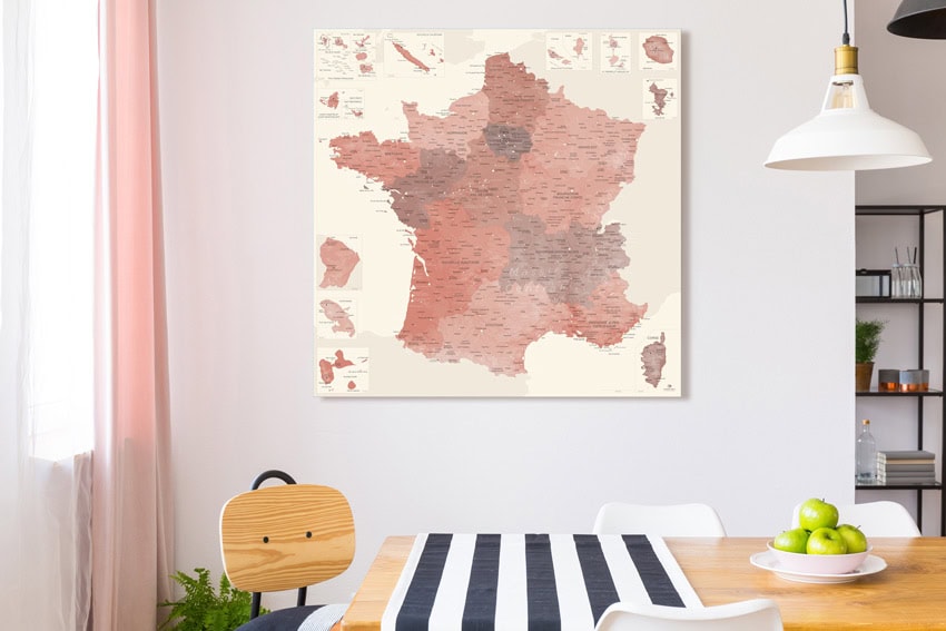 carte-des-departement-france Map France Alhambra