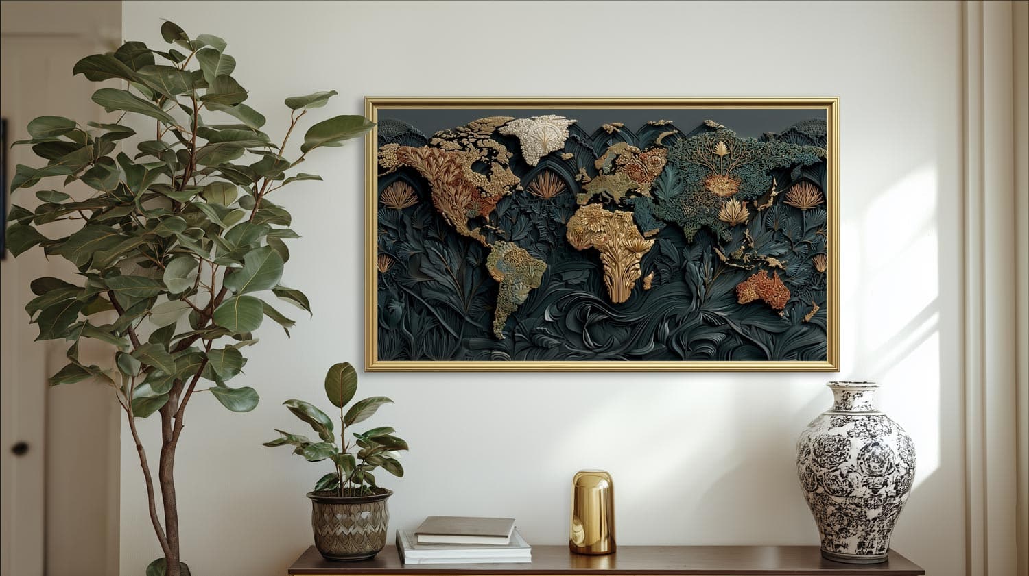 carte-monde-salon-contemporain