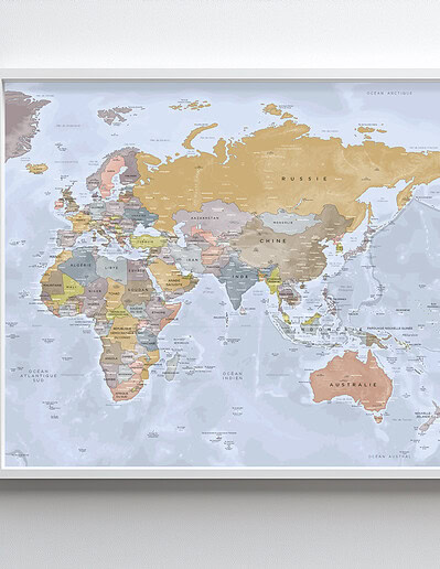 Mappemonde Centre Pacifique