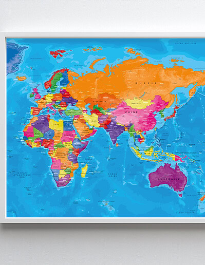 Carte Monde Centre Pacifique