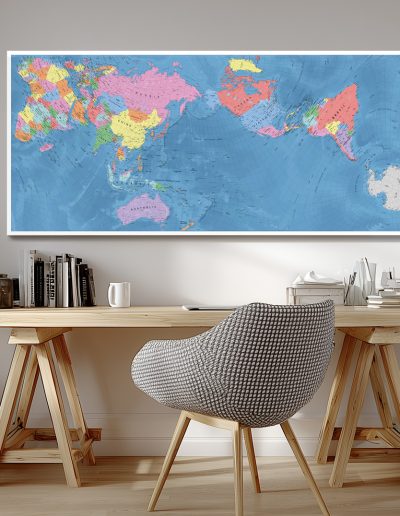 Carte AuthaGraph - Santorin