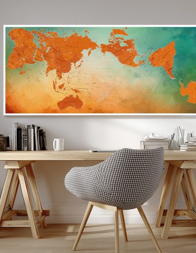 Carte Moderne AuthaGraph - Vésuve