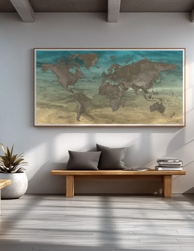 Carte Monde Originale - Gobi