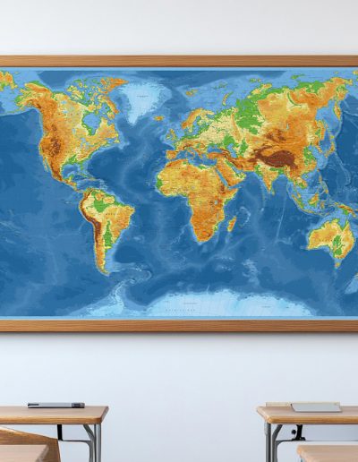 Carte Monde - Van der Grinten