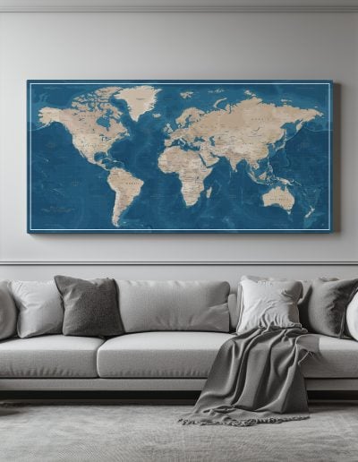 Carte Monde Personnaliser - Waitomo