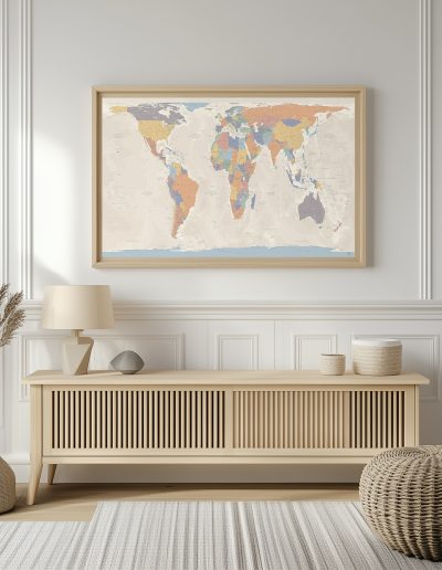 Mappemonde Peters - Güell