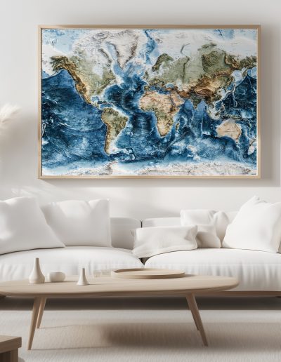 Map Topographique effet 3D