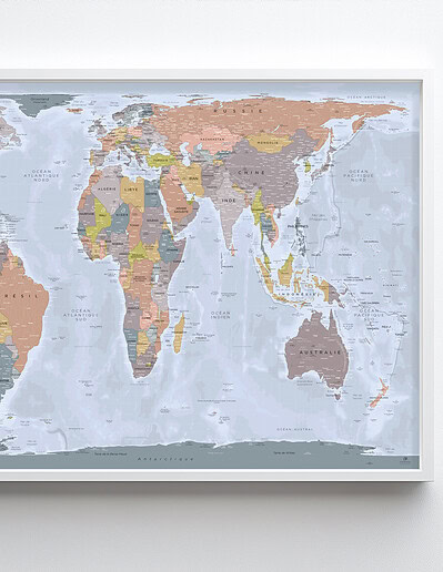 Mappemonde Gall-Peters - Angkor