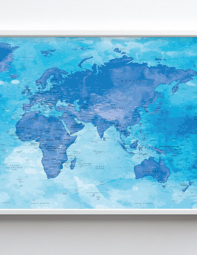 Poster Carte du Monde