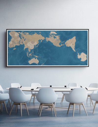 Projection AuthaGraph - Waitomo