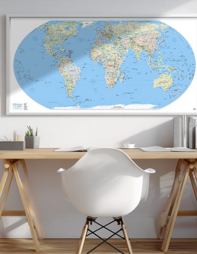 Carte monde – Equal Earth – Politique