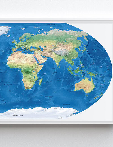 Carte du Monde Projection Winkel-Tripel